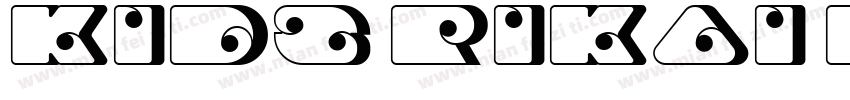 KIDS Rikai Display Black字体转换